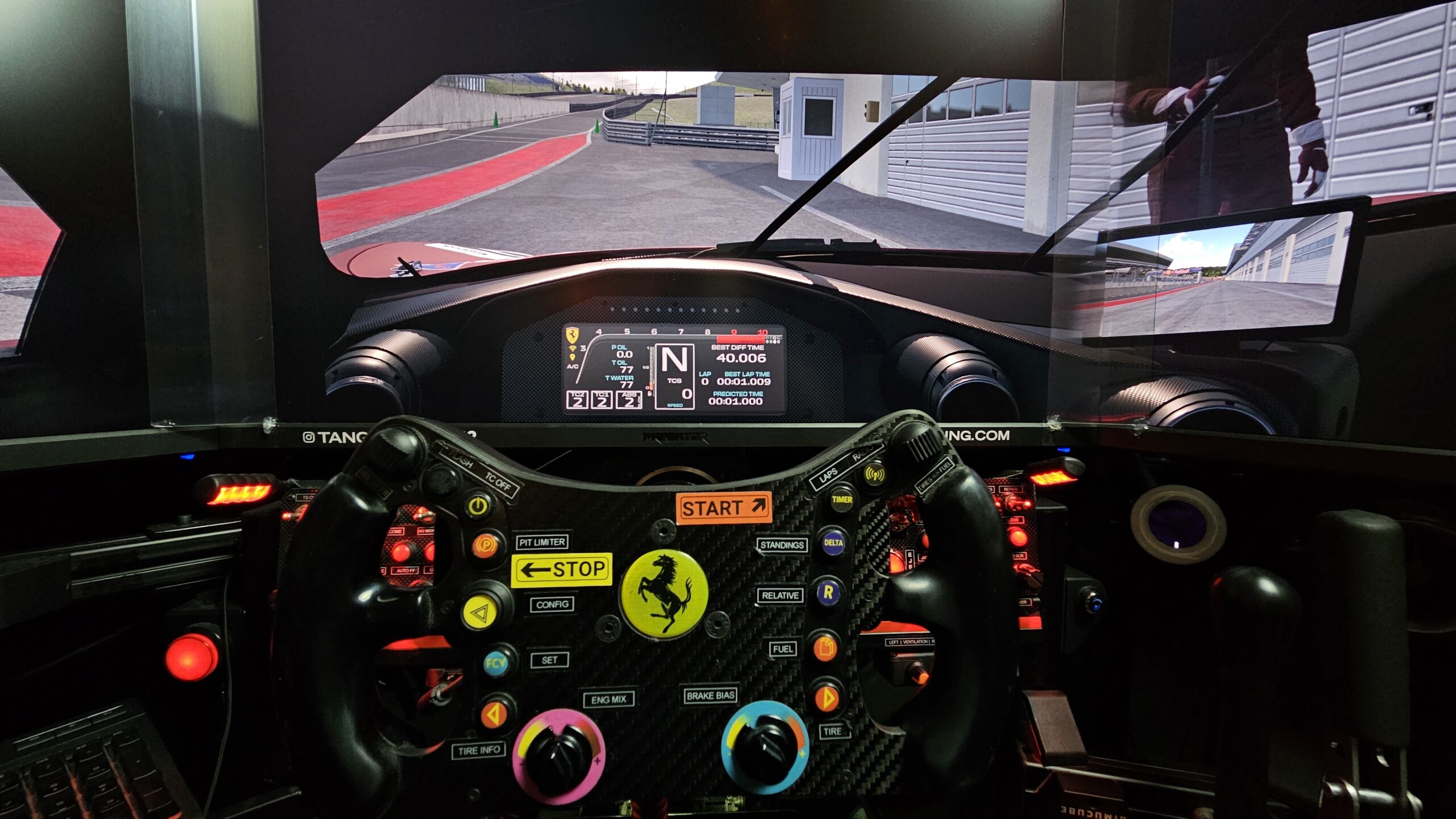 Ferrari 296 Challenge im TANGO RACING GT-Simulator