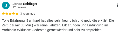 Kundenbewertung für TANGO RACING