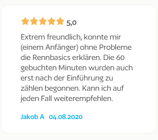 Kundenbewertung für TANGO RACING