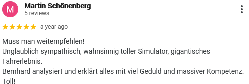 Kundenbewertung für TANGO RACING