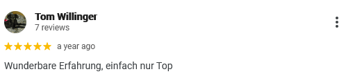 Kundenbewertung für TANGO RACING