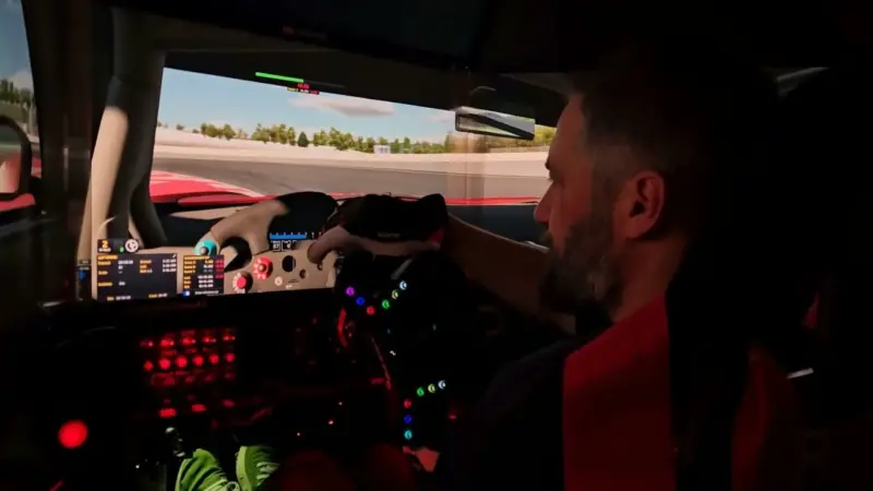 Mercedes AMG GT3 2020 auf Circuit de Barcelona-Catalunya im schönen flüssigen Historic-Layout